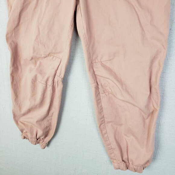 Free People Cadet Jogger Pants Button Fly Light Pink size S Bohemian Resort - Picture 6 of 13